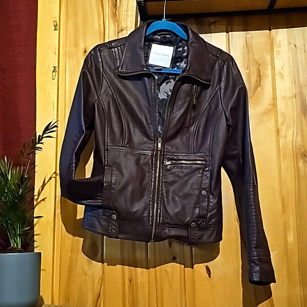 Faux Leather Biker Jacket